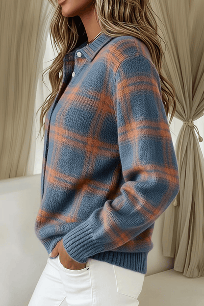 ChicWeave – Cardigan mit Karokragen