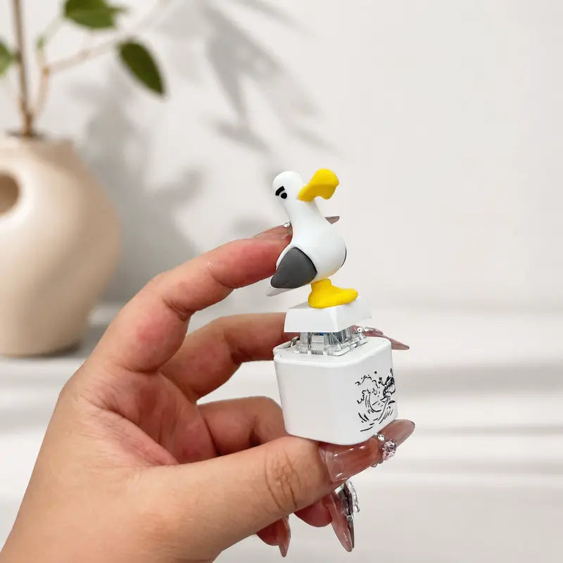 SquawkKey – Llavero con botón de gaviota divertido