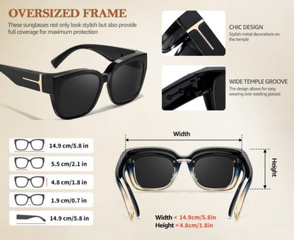 VisionGuard - Gafas de sol polarizadas sobrepuestas UV400