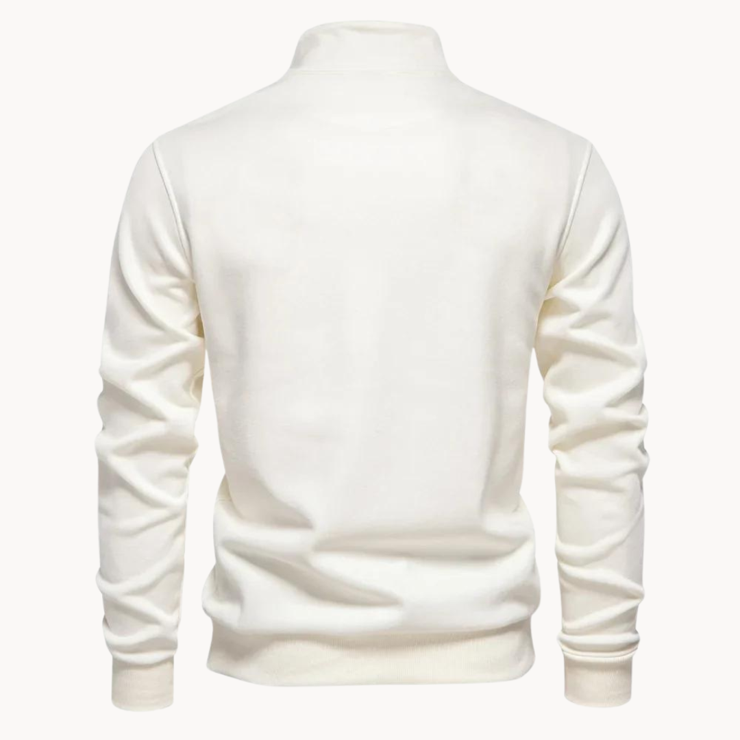 Lennox Mock-Neck-Pullover mit Reißverschluss | ALEVITA