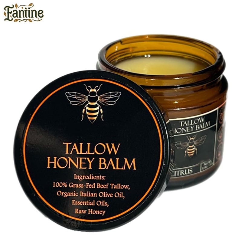 GlowTallow - Bálsamo Nutritivo Orgánico con Miel Cruda
