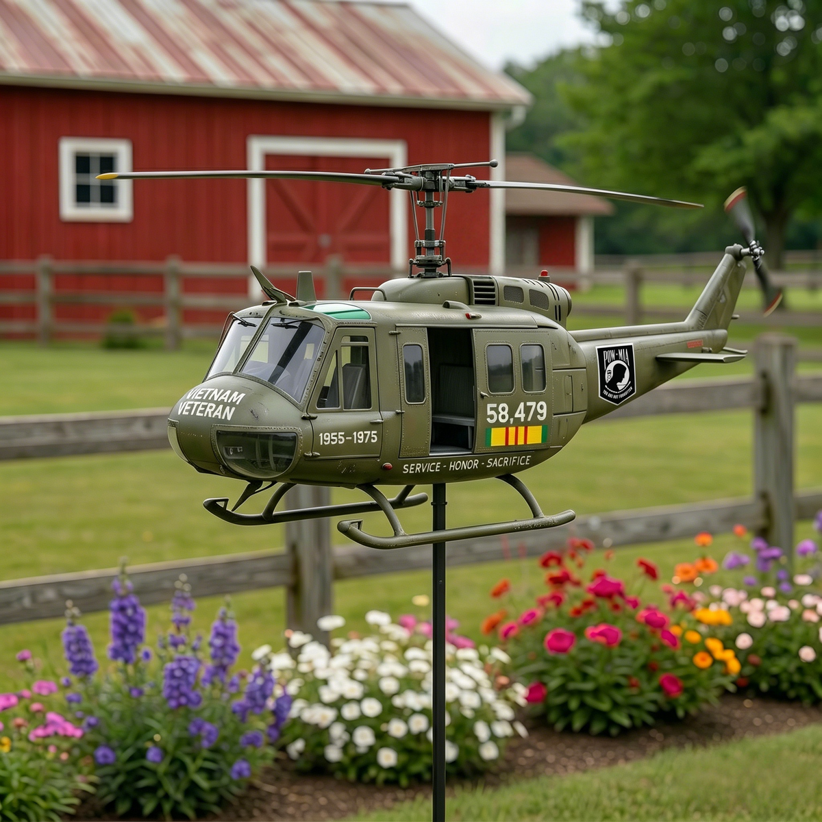SkyHonor – Veleta de helicóptero UH-1 de veterano de Vietnam