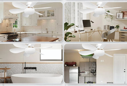 BreezeGlow – Ventilador de Techo de Casquillo con Iluminación LED Ajustable
