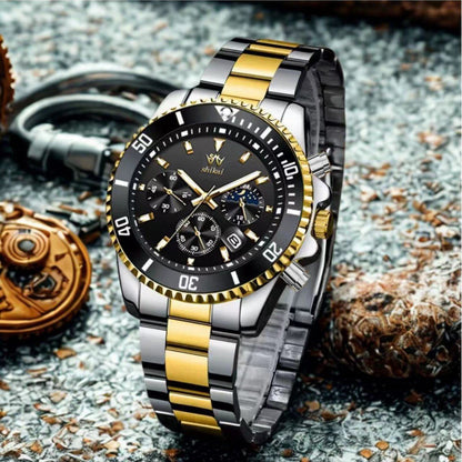 ChronoLuxe – Luxuriöse Herren-Dresswatch