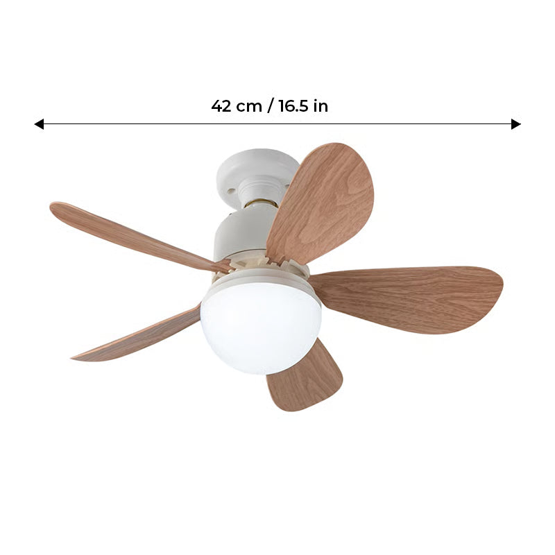 BreezeGlow – Ventilador de Techo de Casquillo con Iluminación LED Ajustable