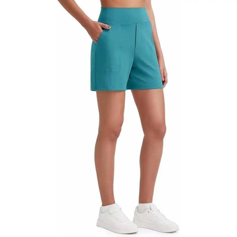 FitAura – Damen-Sportshorts mit hoher Taille
