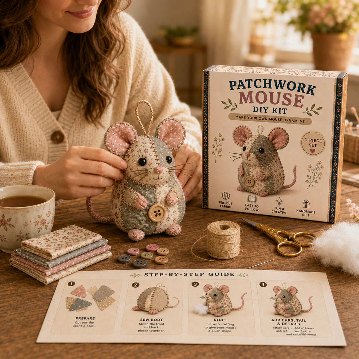 StitchMouse – DIY-Patchwork-Bastelset
