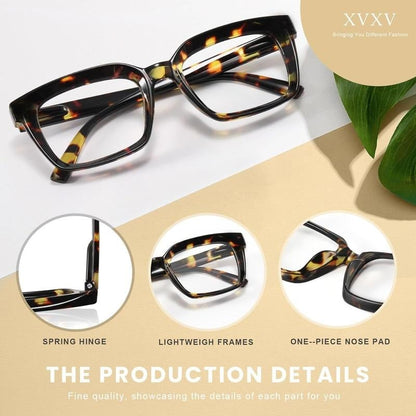 LuxeFocus – Gafas de lectura cuadradas con filtro de luz azul