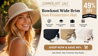 BowBreeze – Sombrero Elegante de Ala Ancha con Protección Solar