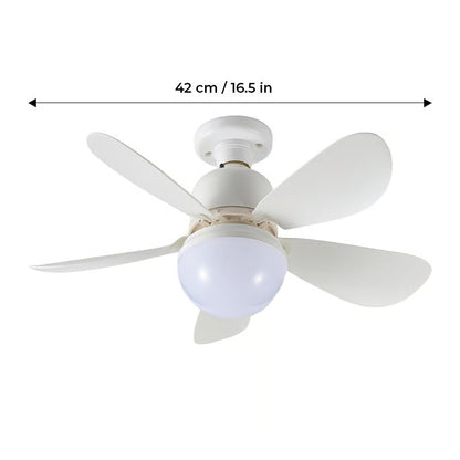 BreezeGlow – Ventilador de Techo de Casquillo con Iluminación LED Ajustable
