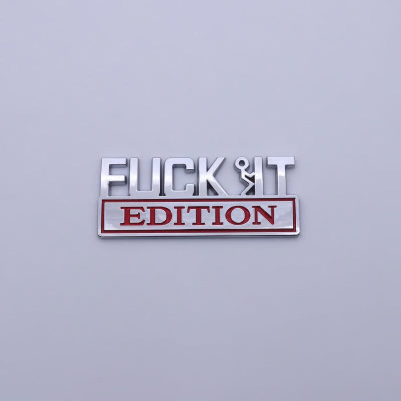 VibeMark – Emblema adhesivo 3D “Edición F* IT”