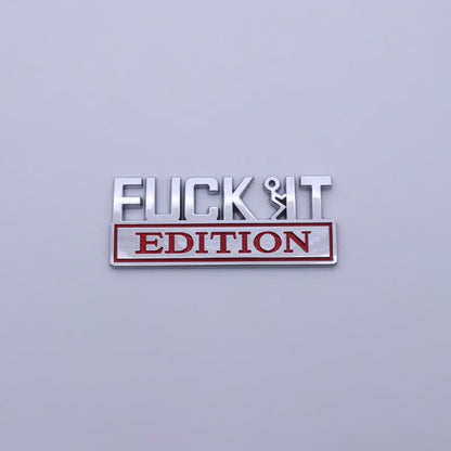 VibeMark – Emblema adhesivo 3D “Edición F* IT”