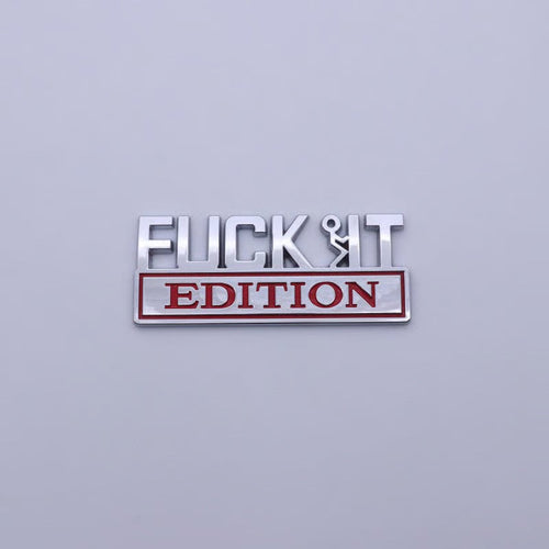 VibeMark – Emblema adhesivo 3D “Edición F* IT”