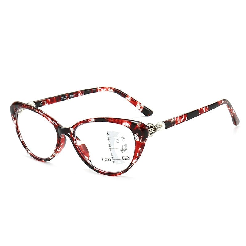VisionLux – Gafas ojo de gato modernas con filtro de luz azul HD para mujer