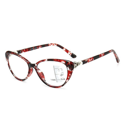 VisionLux – Gafas ojo de gato modernas con filtro de luz azul HD para mujer