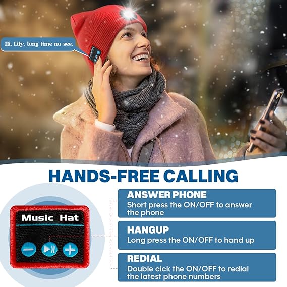 SmartWarm – Gorro Bluetooth unisex