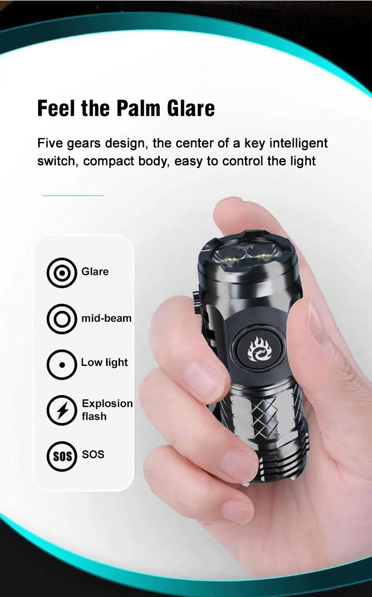 AuraBeam – Linterna recargable de superpotencia