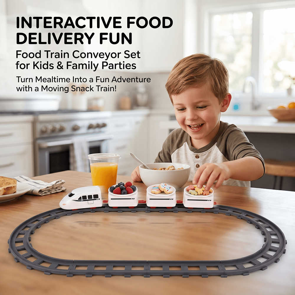 FunRail – Servierset mit rotierendem Essenszug