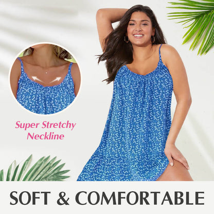 BloomMuse – Florales Sommerkleid mit Spaghettiträgern