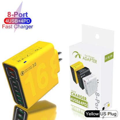 ChargePro – Centro de Carga Rápida Universal de 8 Puertos