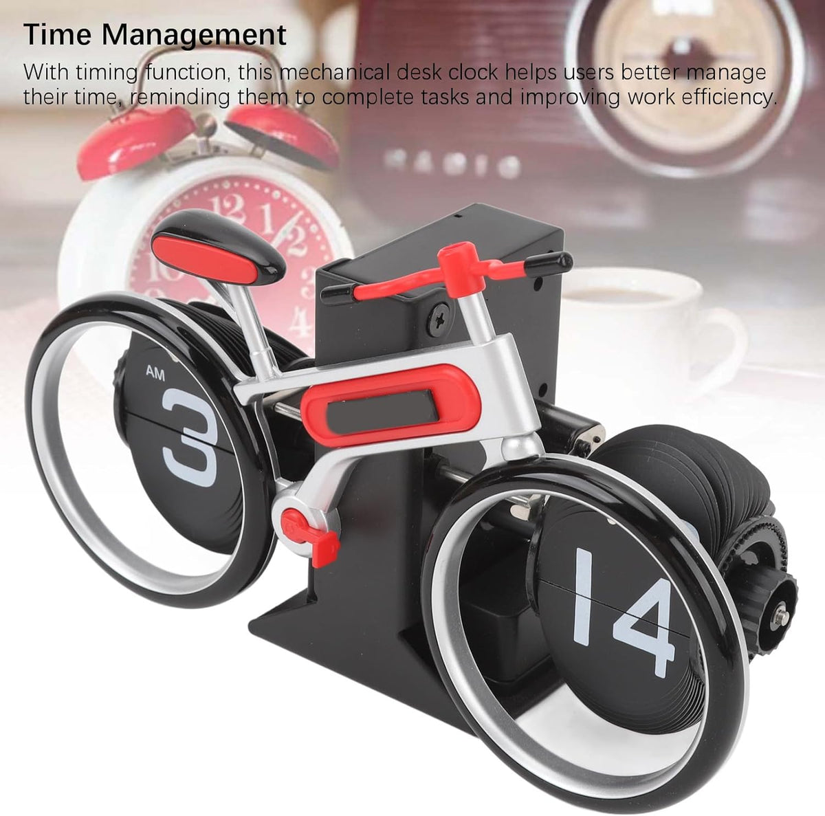 CycleTime - Reloj de pie de bicicleta vintage