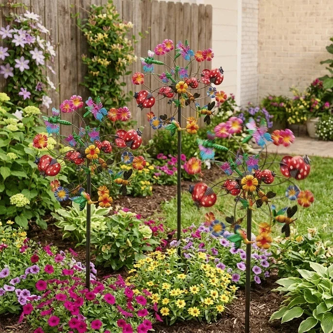 TwinkleBloom – Decoración solar de jardín en forma de flor