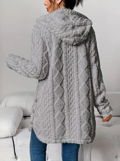CloudSilk – Vestido con capucha elegantemente sencillo
