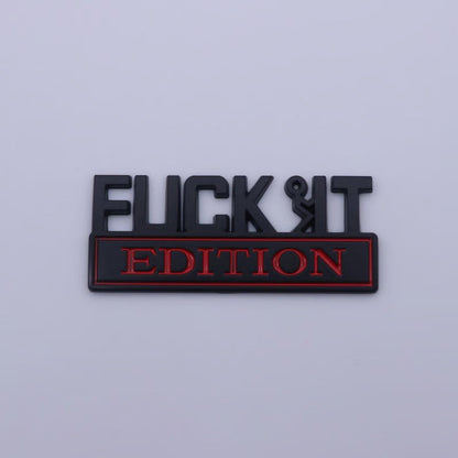 VibeMark – Emblema adhesivo 3D “Edición F* IT”