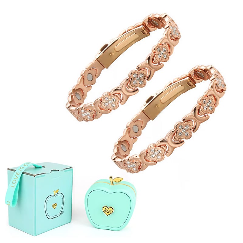 BloomGrace – Kupferarmband mit Blumen, eleganter Stil