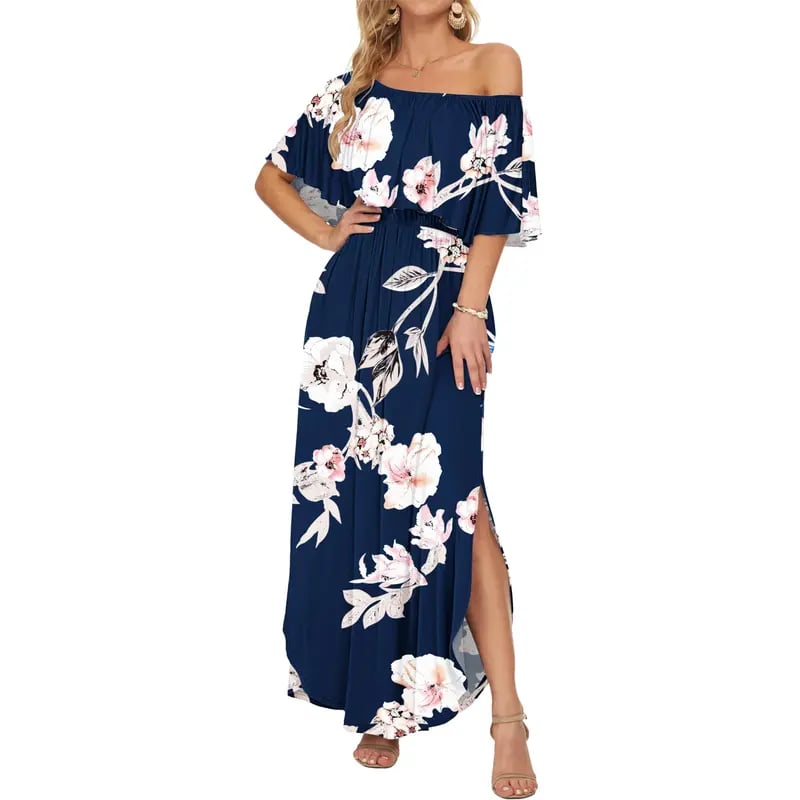 GraceLoom – Vestido Fluido de Hombros