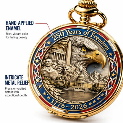 LibertyChrono – Reloj de Bolsillo 250 Aniversario de EE. UU.