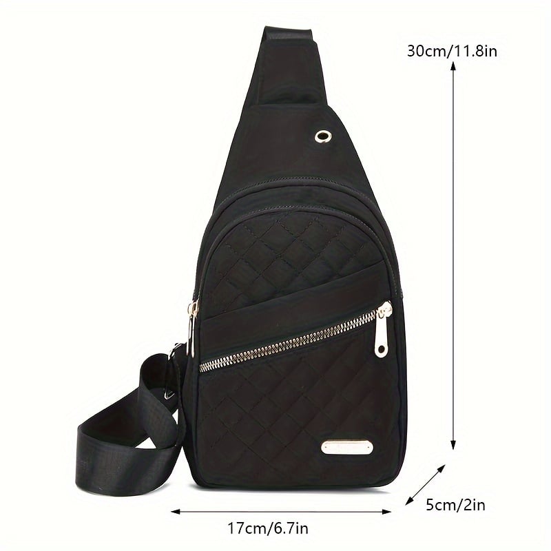 LuxeCarry – Bolso cruzado minimalista de color sólido