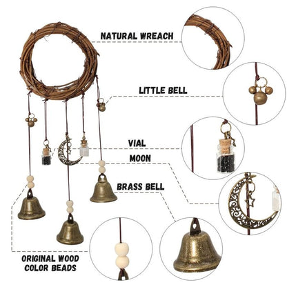 MystiBell – Campana colgante bohemia para puerta