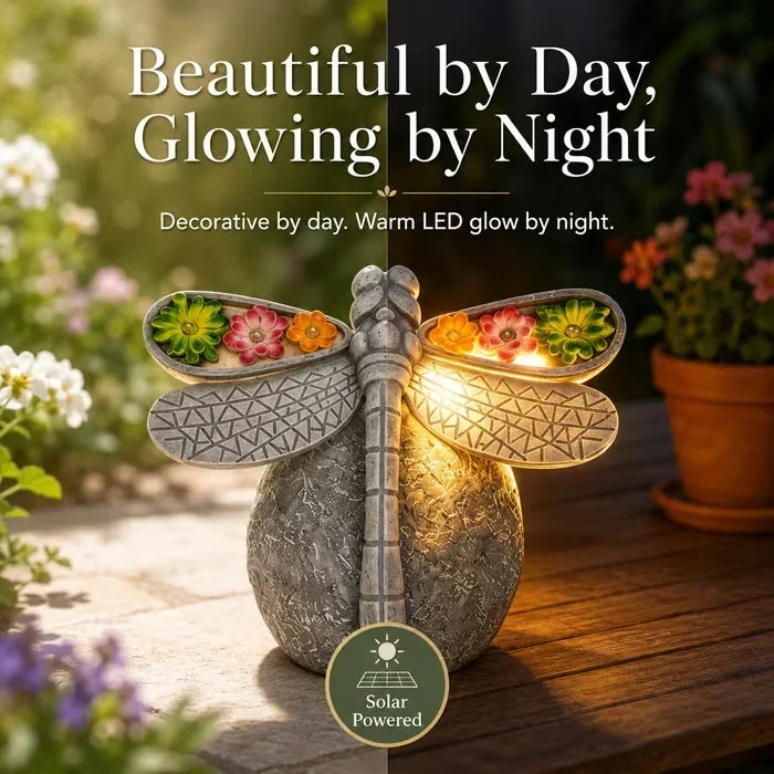 GlowWing – Luz solar para jardín con forma de libélula