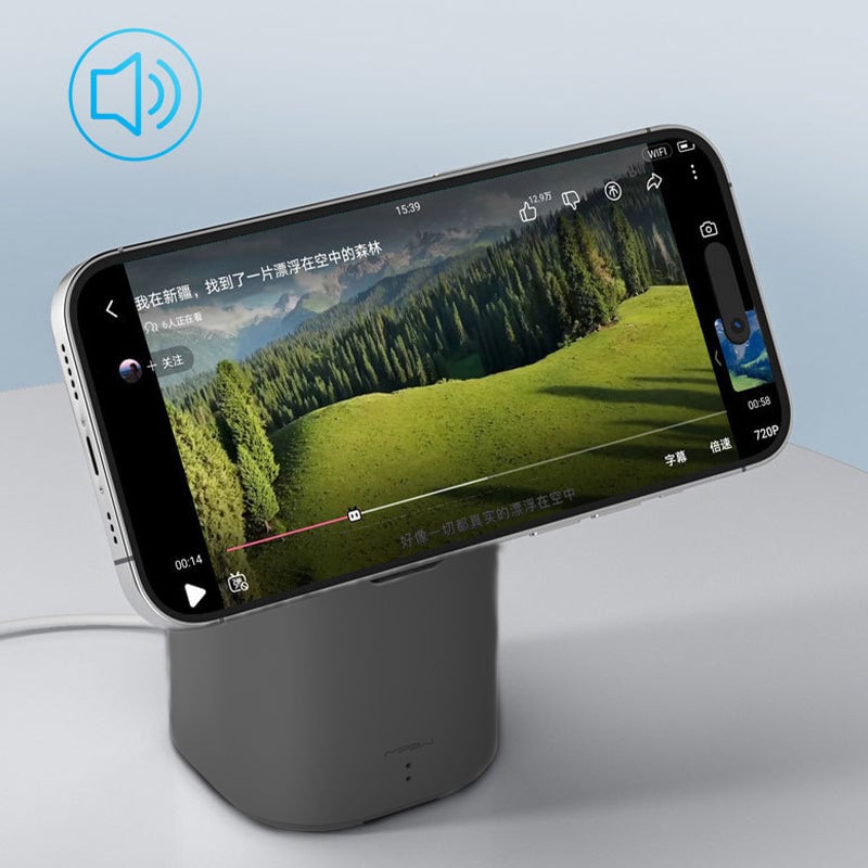 PowerBeat Dock – cargador inalámbrico y altavoz magnético
