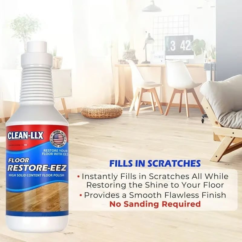 🔥Último día 50% de descuento - ✨🧴 Restaurador de Pisos Clean-llx – Brillo y Protección al Instante 🏠