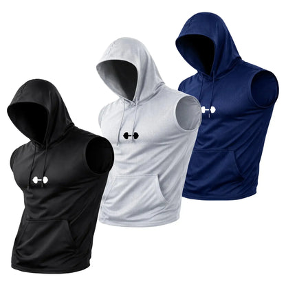 FlexCore – Camiseta sin mangas con capucha de alto rendimiento