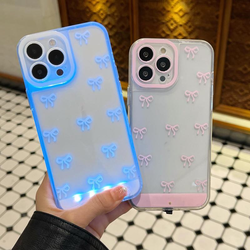 GlowBow Luxe – Funda de teléfono con luz LED