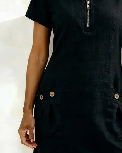 UrbanBreeze Zip – Alltags-Kleid aus der Cotton-Line