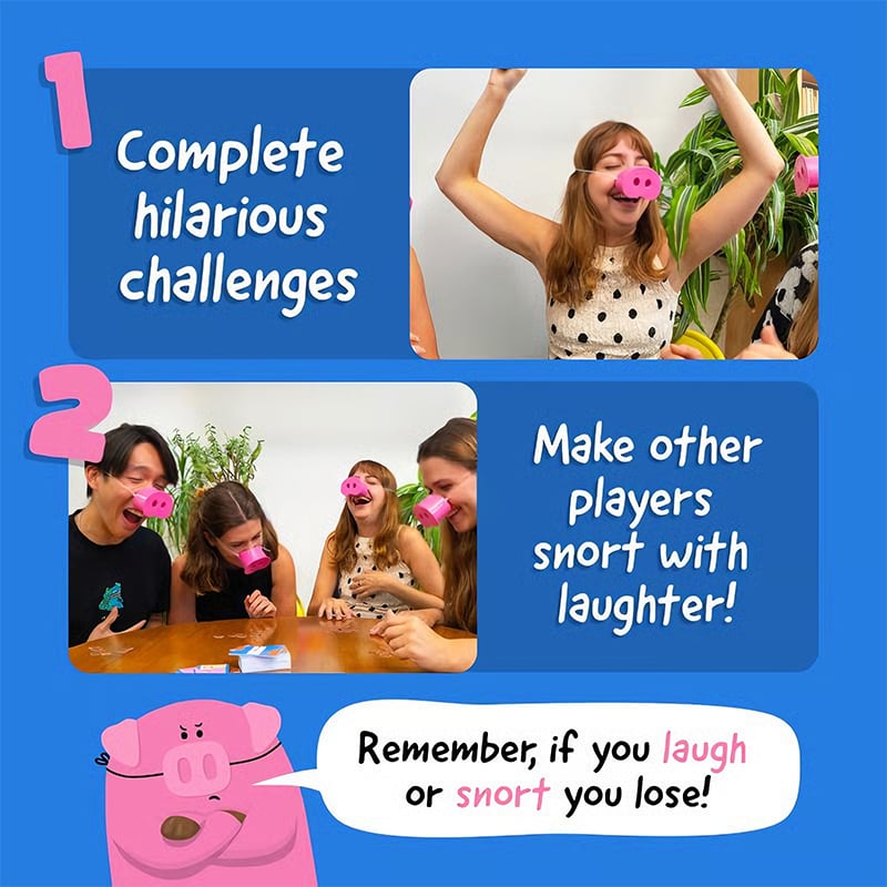 PuzzlePig – Juego de Dados Nariz-A-Nariz para Todas las Edades