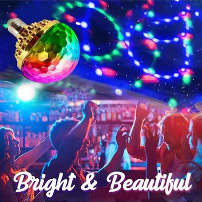 AuraParty – Luz de bola de discoteca giratoria colorida
