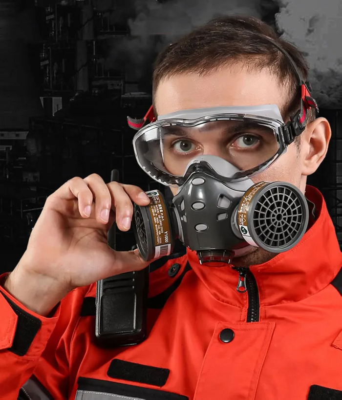 AirGuard – Gasmaske mit Aktivkohle-Doppelfilter