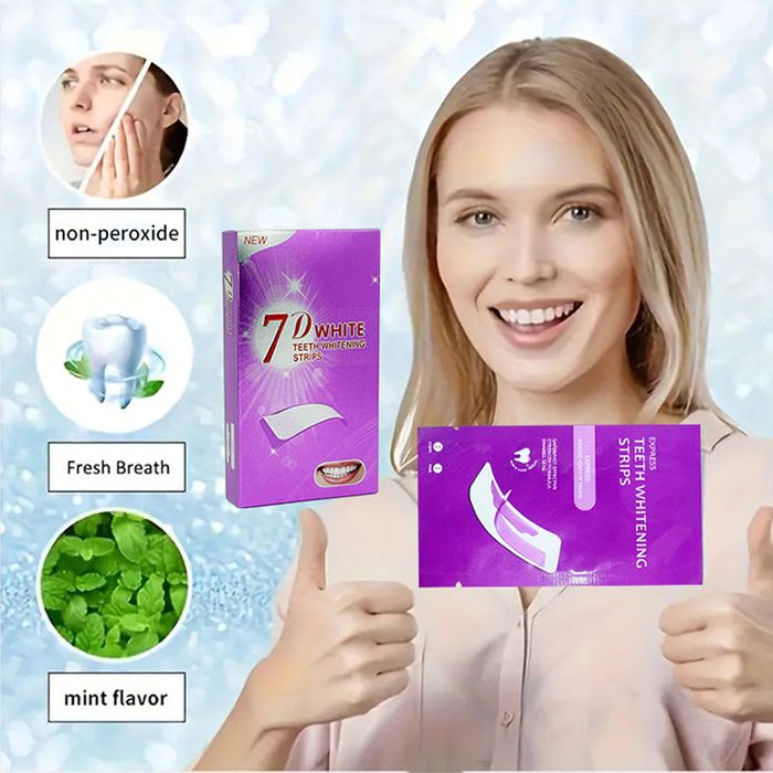 AuraBright – Tiras blanqueadoras de dientes avanzadas PAP+