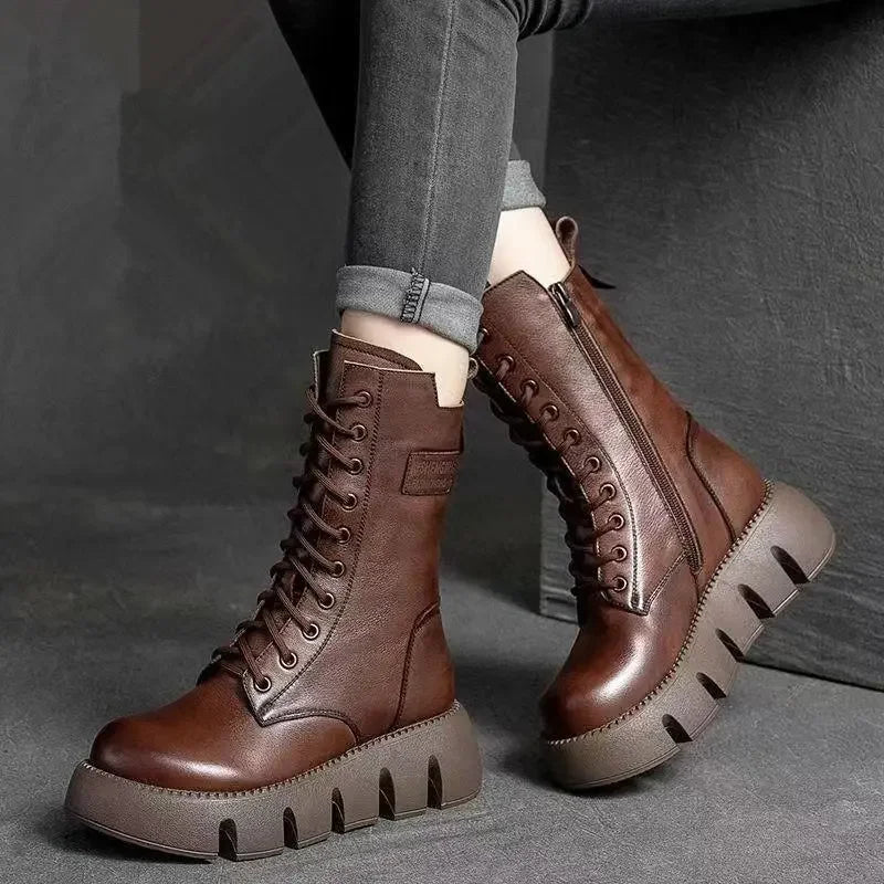Ultra Comfortable & Warm Leather Boots | ALEVITA