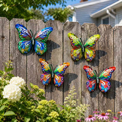 Butteriva – Arte de pared de mariposa metálica