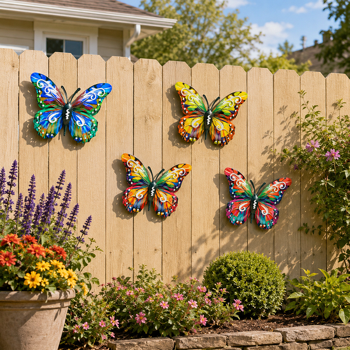 Butteriva – Arte de pared de mariposa metálica