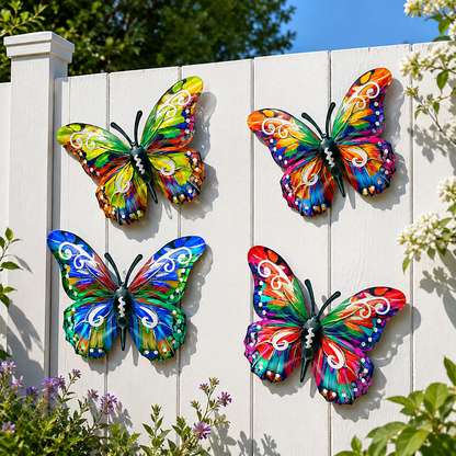 Butteriva – Arte de pared de mariposa metálica
