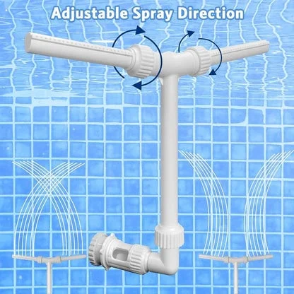 GlowRipple – Fuente solar a control remoto para ambiente de piscina