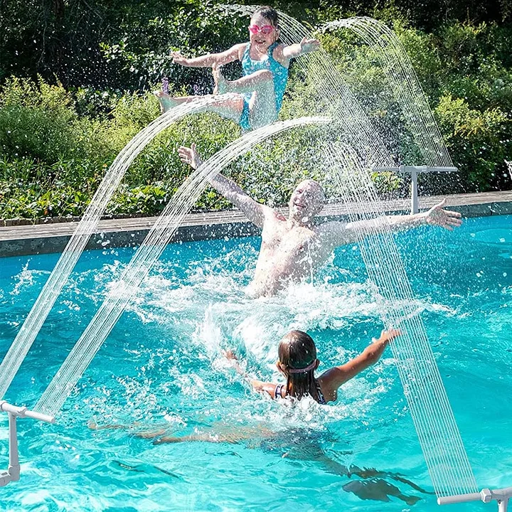 GlowRipple – Fuente solar a control remoto para ambiente de piscina