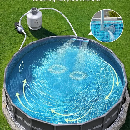 GlowRipple – Fuente solar a control remoto para ambiente de piscina